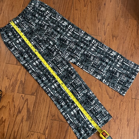 Courtenay Gray/ Black block patch high waste/ wide legs pants - Size medium Tall - Picture 9 of 11